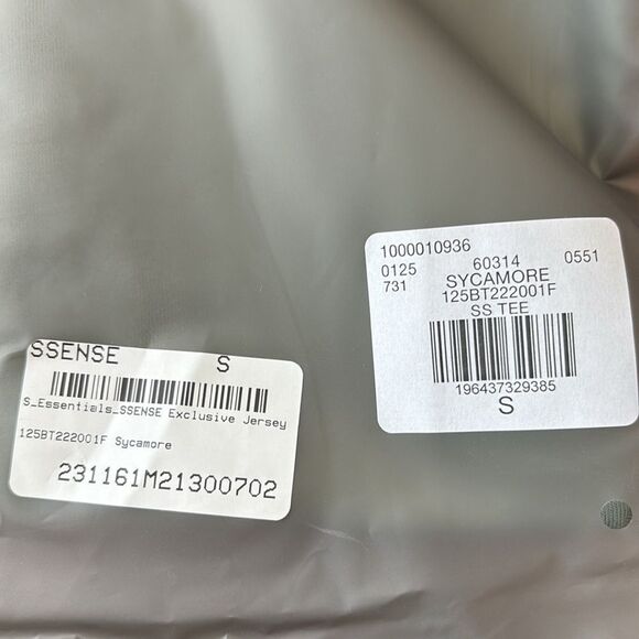 Fear of God ESSENTIALS Sycamore T-Shirt – Men’s Oversized Fit Small - Picture 4 of 4